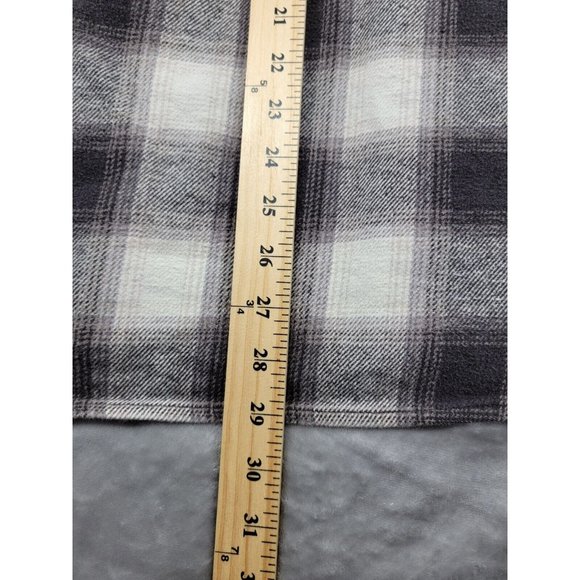 Schmidt Shirt Men‎ XL Plaid Heavy Flannel Button Down Up Long Sleeve Shacket - Picture 2 of 7
